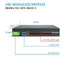 L3 managed 8 port 1G/ 10G Uplink SFP+ Port Smart Network industrial Managed Ethernet Fiber Switch