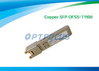 Copper RJ45 SFP Optical Transceiver , optical fiber transceiver Gigabit Ethernet 10/100/1000M