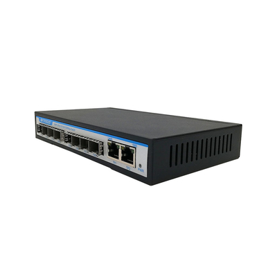 Factory Price 1000M Fiber Switch 8 Ports Optical Fiber Switch+2 RJ45 Port For ISP Smart City