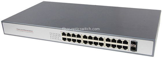 24 Ports Industrial PoE Switch 10/100/1000M Unmanaged Ethernet Fiber Switch CCTV NVR PoE Switch