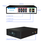 AI Smart PoE Switch 8x1000M POE Port UP Link 2x1000m RJ45 Port 2x1000m SFP for NVR IP Camera